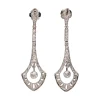 PENDIENTES Pendientes en oro blanco y diamantes.