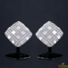 PENDIENTES Pendientes en oro blanco con madreperla y diamantes.