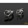 PENDIENTES Pendientes en oro blanco con brillantes.