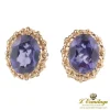 PENDIENTES Pendientes en oro amarillo y amatistas.