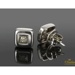 PENDIENTES Pendientes en oro blanco con brillantes