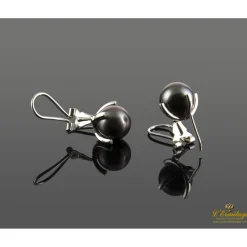 PENDIENTES Pendientes en oro blanco con perlas tahiti y brillantes