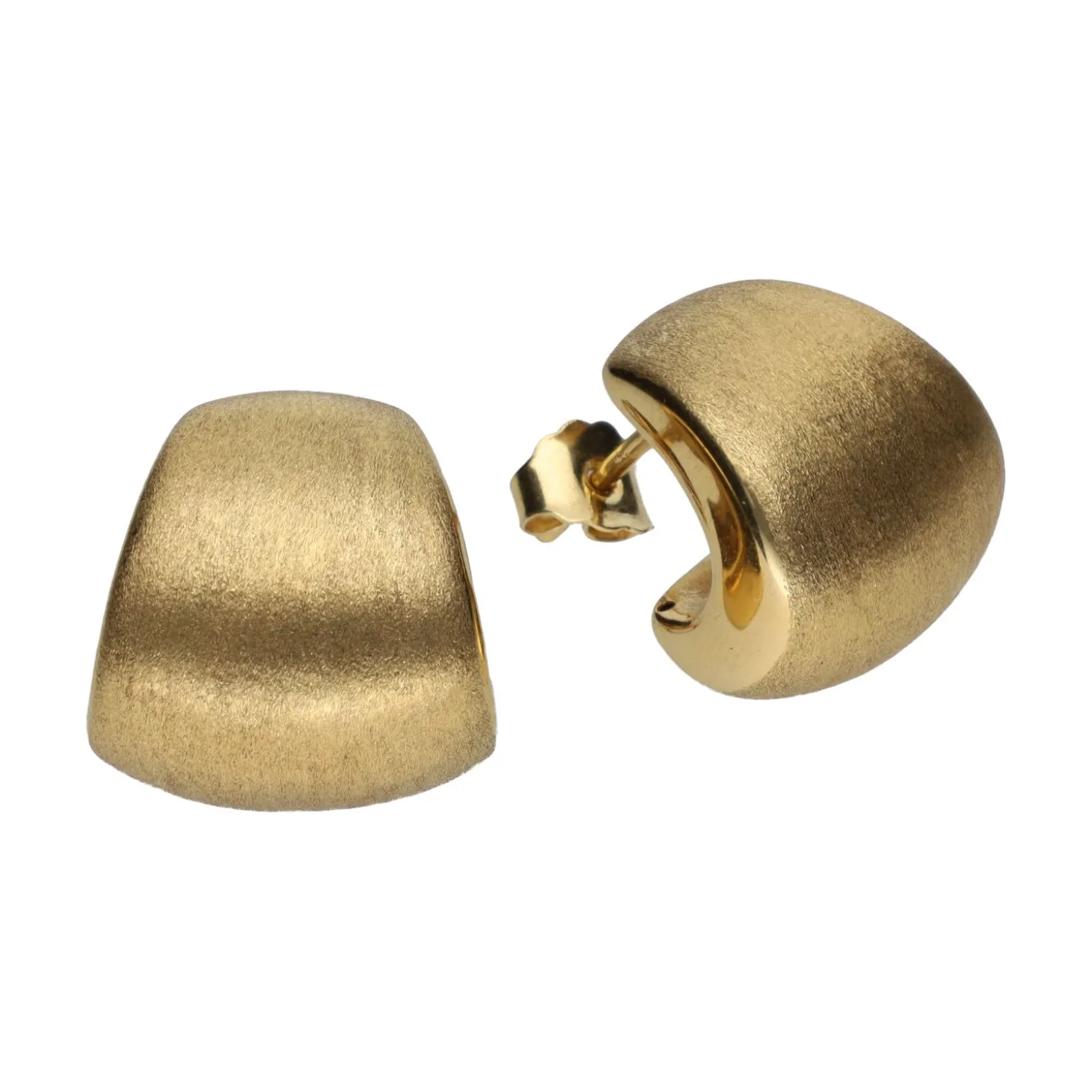 PENDIENTES Pendientes en oro amarillo vista en mate.