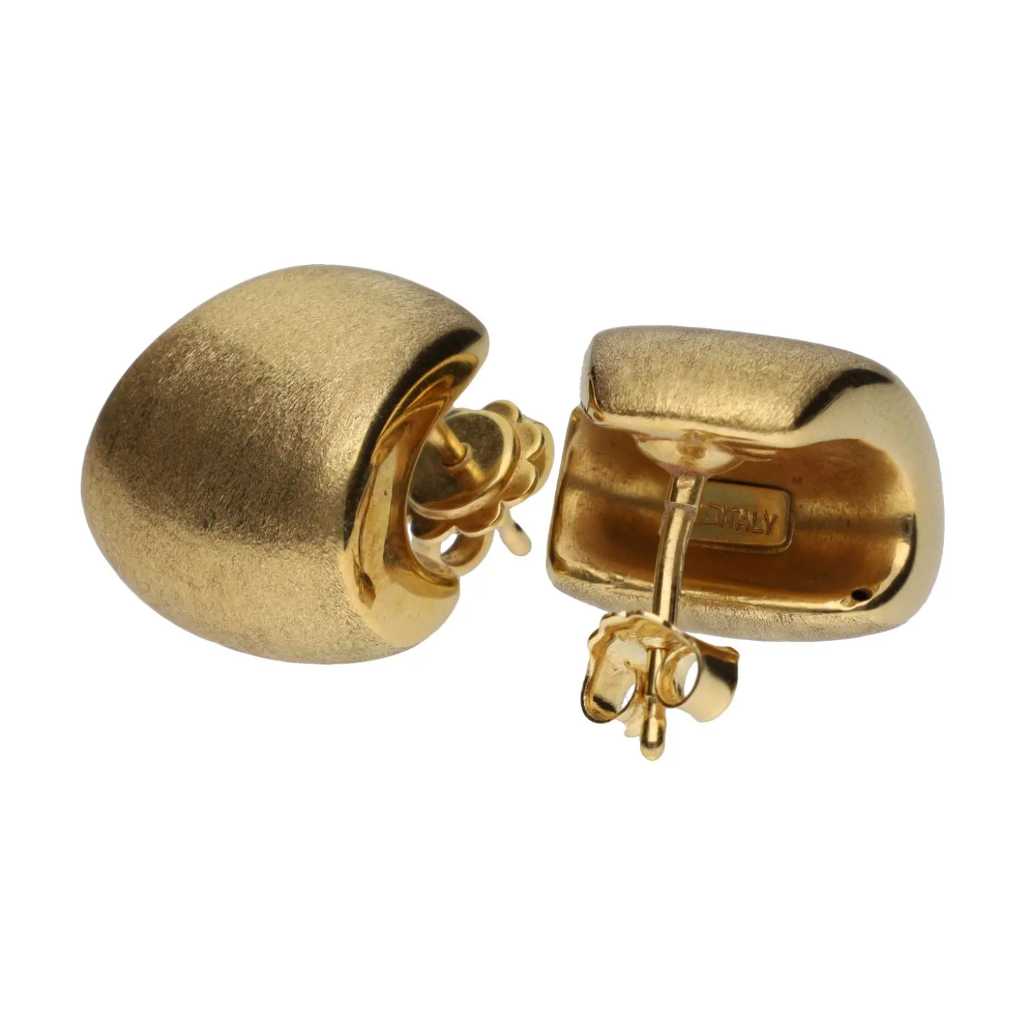 PENDIENTES Pendientes en oro amarillo vista en mate.