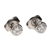 PENDIENTES Pendientes en oro blanco con brillantes.