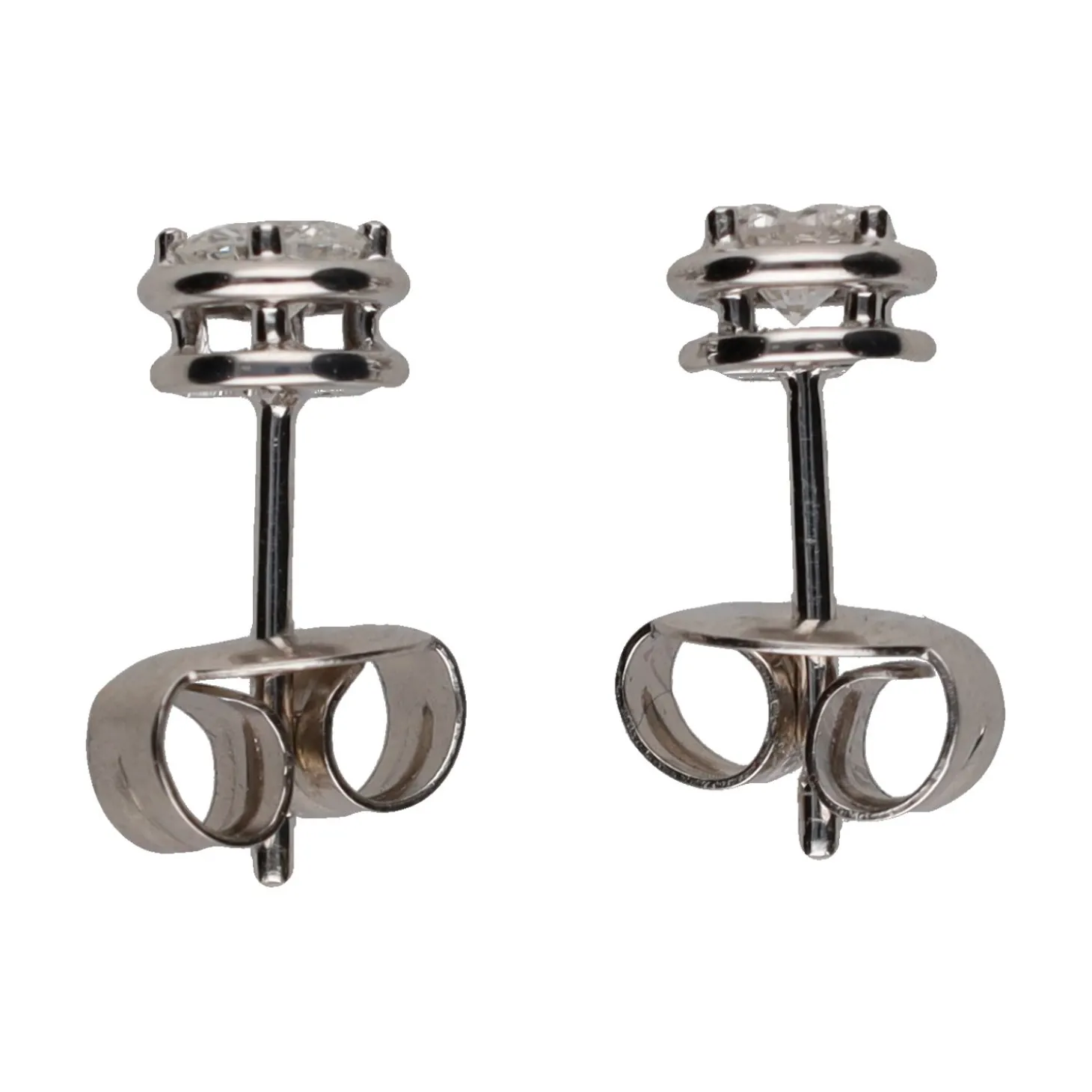 PENDIENTES Pendientes en oro blanco con brillantes.