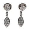 PENDIENTES Pendientes en oro blanco con brillantes.