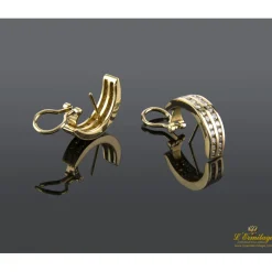 PENDIENTES Pendientes en oro amarillo y brillantes