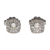 PENDIENTES Pendientes en oro blanco con brillantes.