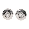 PENDIENTES Pendientes en oro blanco con brillante en chatón.