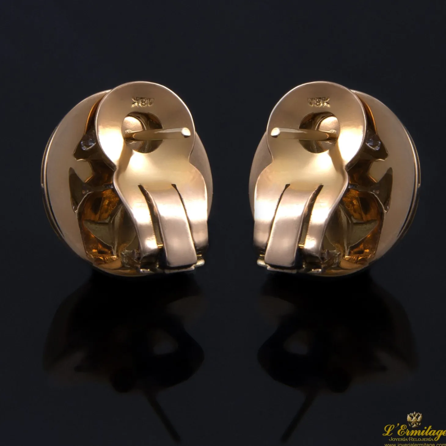 PENDIENTES Pendientes en oro amarillo y brillantes