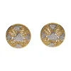 PENDIENTES Pendientes firmados por yanes realizados en oro amarillo y oro blanco con brillantes.