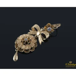 PENDIENTES Pendientes isabelinos colgantes oro amarillo