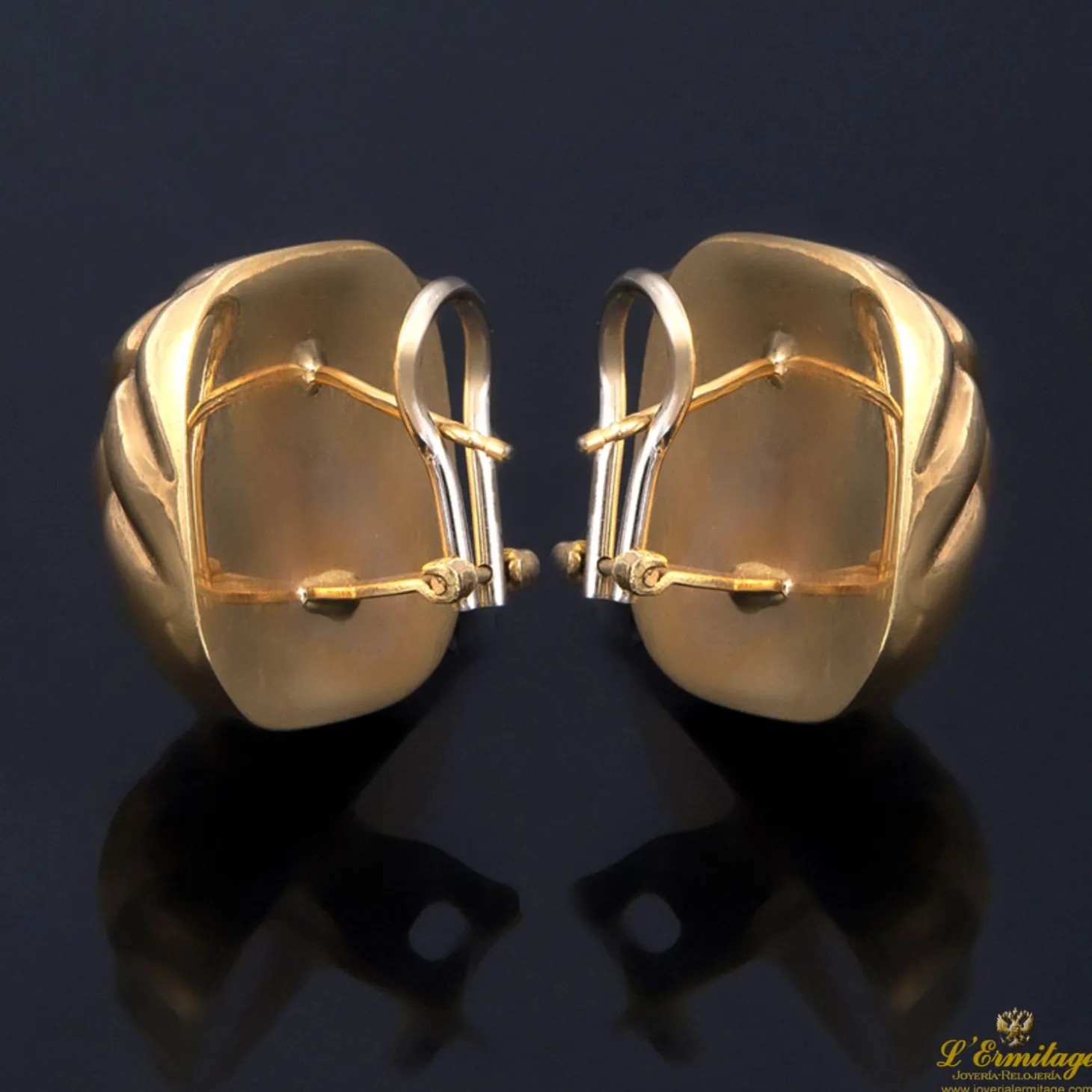 PENDIENTES Pendientes labrados oro amarillo
