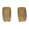 PENDIENTES Pendientes media argolla en oro amarillo con cierre omega.