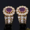 PENDIENTES Pendientes oro amarillo rubíes y diamantes