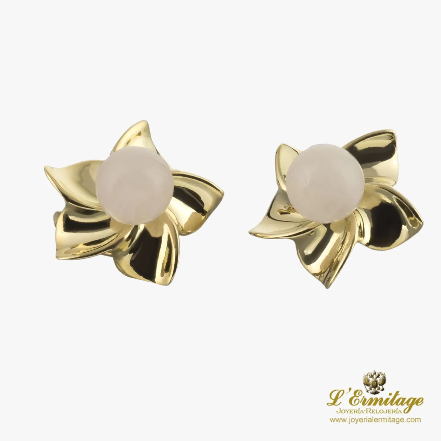 PENDIENTES Pendientes oro amarillo piedra luna