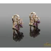 PENDIENTES Pendientes oro amarillo rubíes y diamantes.