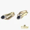 PENDIENTES Pendientes oro amarillo y oro blanco con zafiros.
