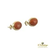 PENDIENTES Pendientes oro amarillo y coral