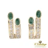 PENDIENTES Pendientes oro amarillo esmeralda y diamantes