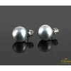 PENDIENTES Pendientes oro amarillo media perla tahití y diamante.