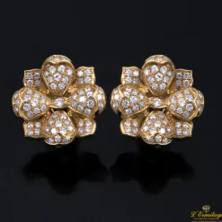 PENDIENTES Pendientes oro amarillo y diamantes.