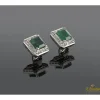 PENDIENTES Pendientes oro blanco esmeralda y diamantes
