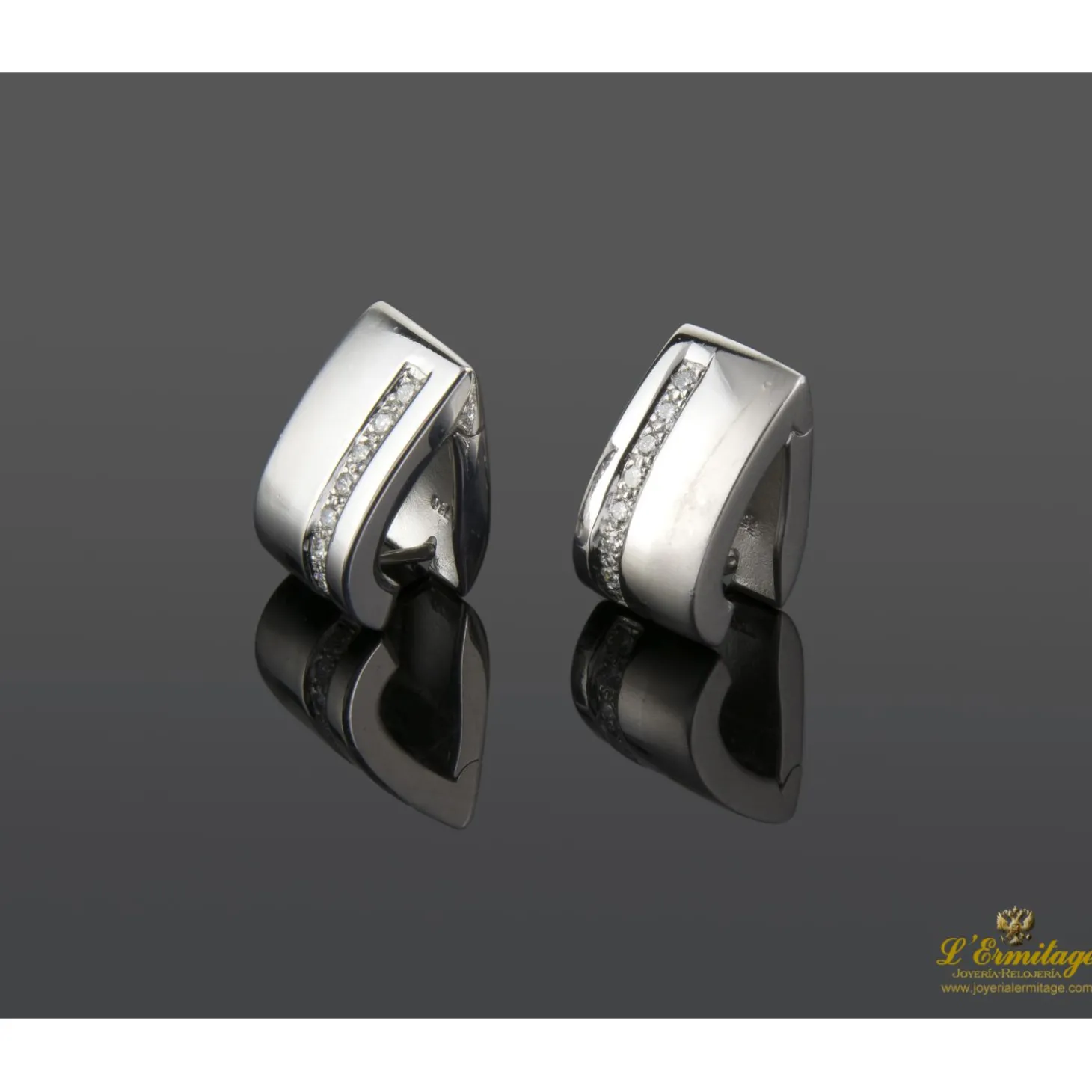 PENDIENTES Pendientes oro blanco y diamantes.