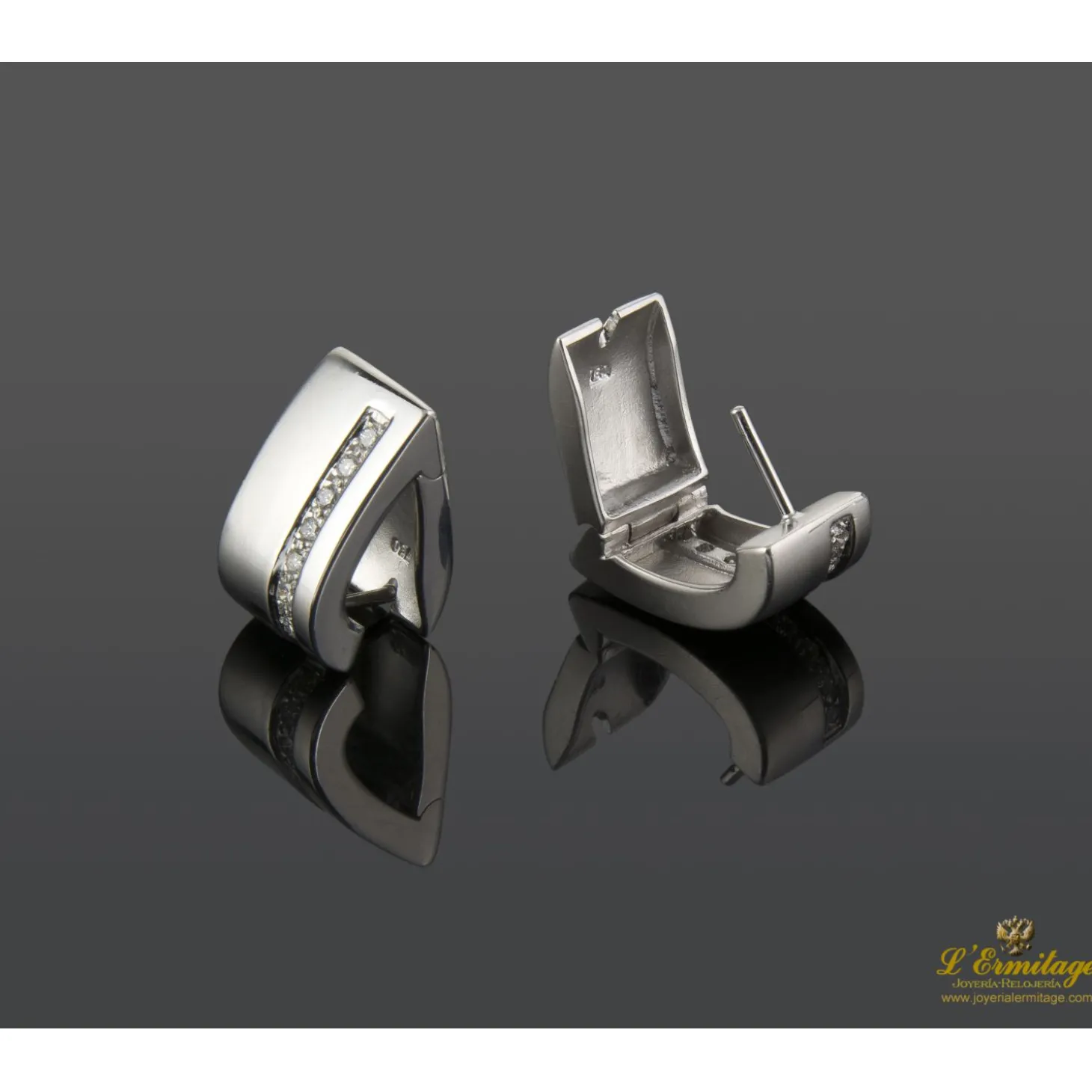 PENDIENTES Pendientes oro blanco y diamantes.