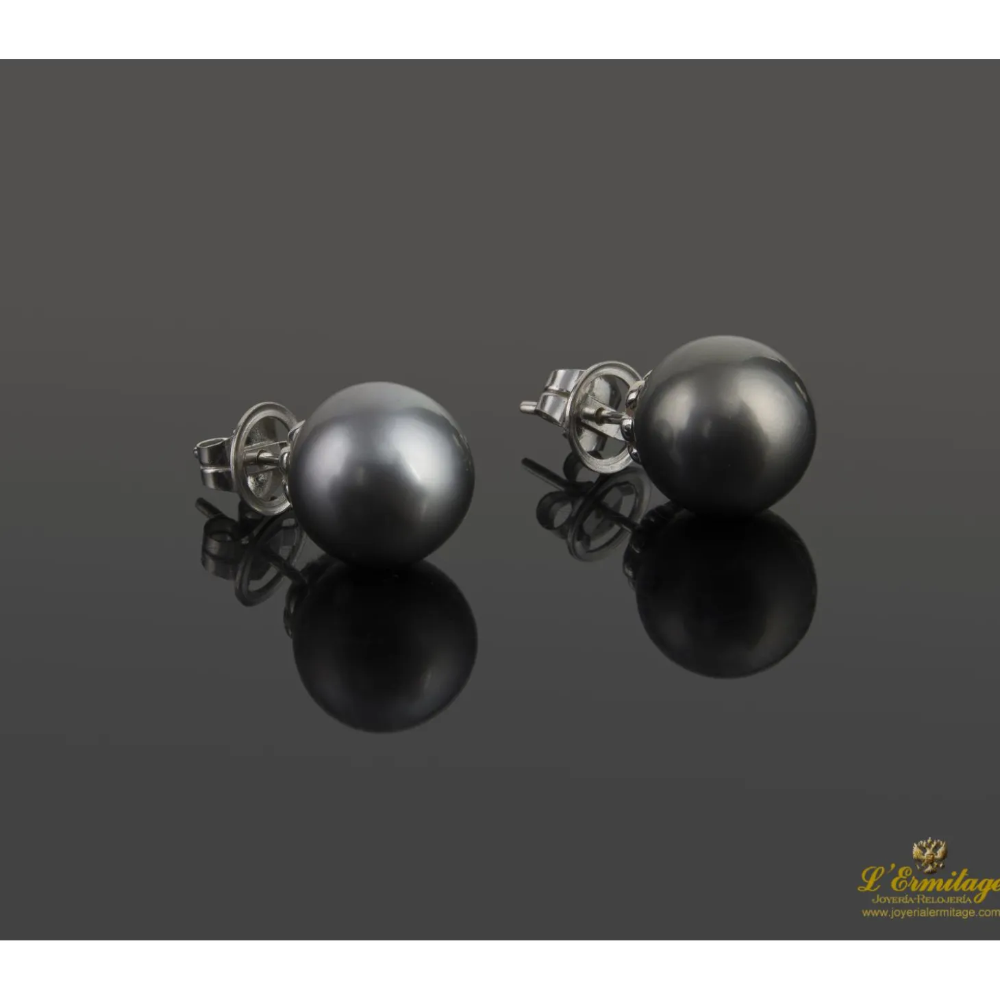 PENDIENTES Pendientes oro blanco perlas tahití.