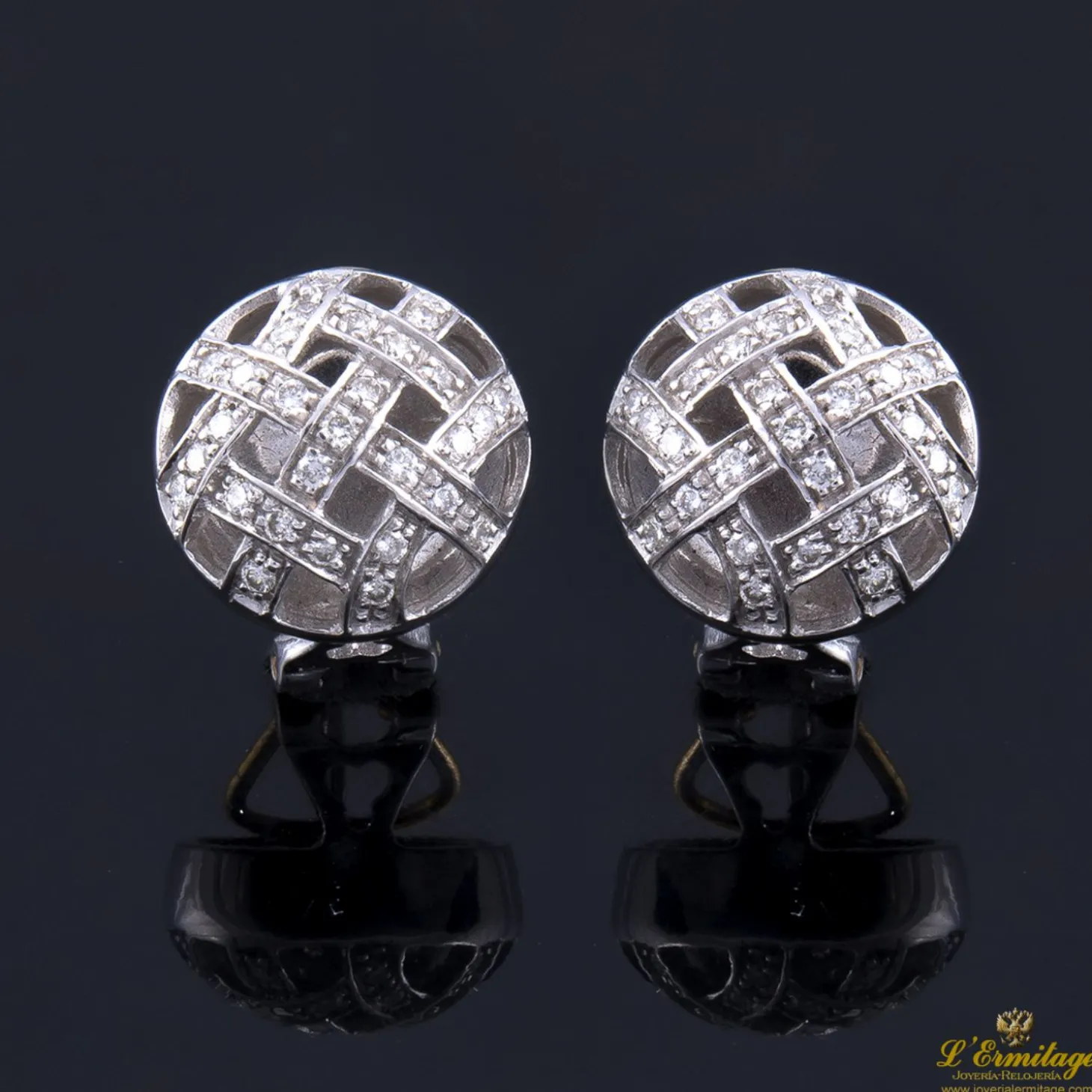 PENDIENTES Pendientes oro blanco y diamantes.