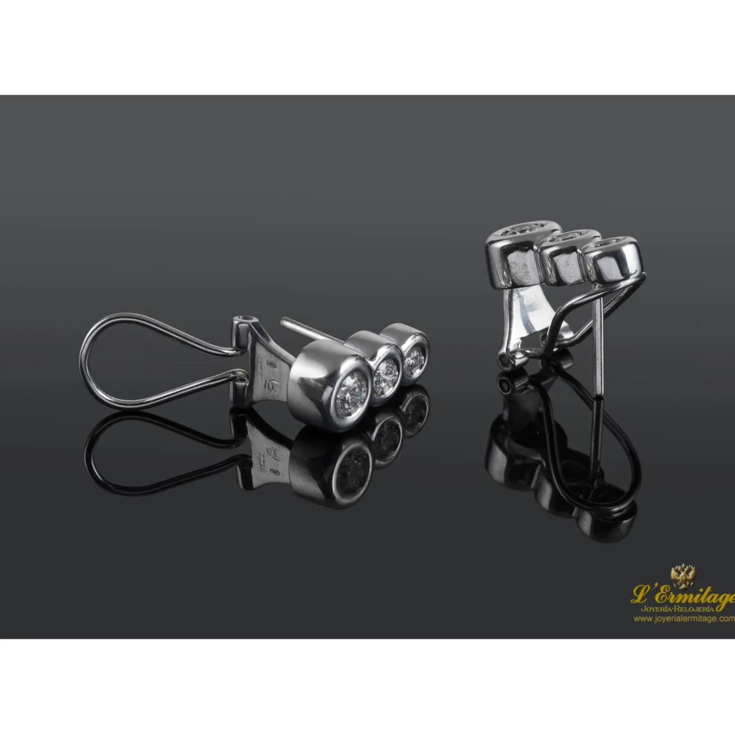 PENDIENTES Pendientes oro blanco y diamantes