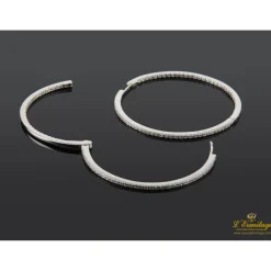 PENDIENTES Pendientes oro blanco y diamantes criollas
