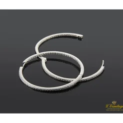 PENDIENTES Pendientes oro blanco y diamantes criollas