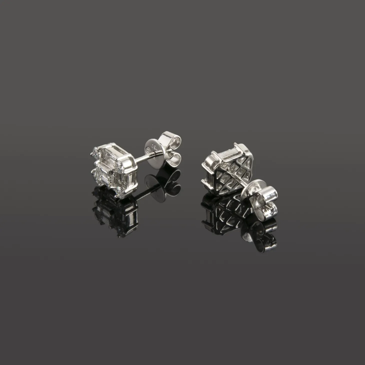 PENDIENTES Pendientes oro blanco y diamantes.