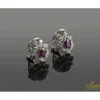 PENDIENTES Pendientes oro blanco rubíes y diamantes