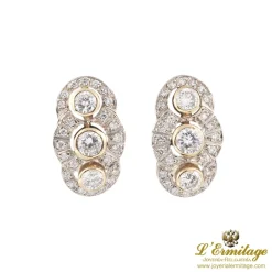 PENDIENTES Pendientes oro blanco oro amarillo y diamantes