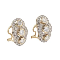 PENDIENTES Pendientes oro blanco oro amarillo y diamantes