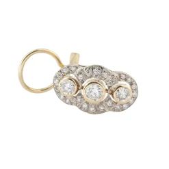 PENDIENTES Pendientes oro blanco oro amarillo y diamantes
