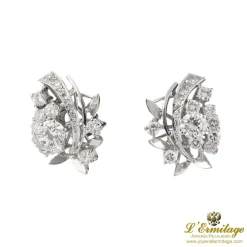 PENDIENTES Pendientes oro blanco y diamantes.
