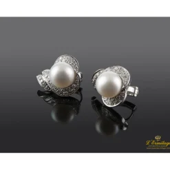 PENDIENTES Pendientes oro blanco perla australiana