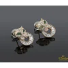 PENDIENTES Pendientes panteras oro amarillo diamantes y esmeraldas