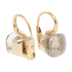 PENDIENTES Pendientes pomellato en oro amarillo y cuarzo.