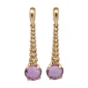 PENDIENTES Pendientes pomellato en oro amarillo con amatistas.