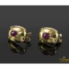 PENDIENTES Pendientes realizados en oro amarillo y rubíes