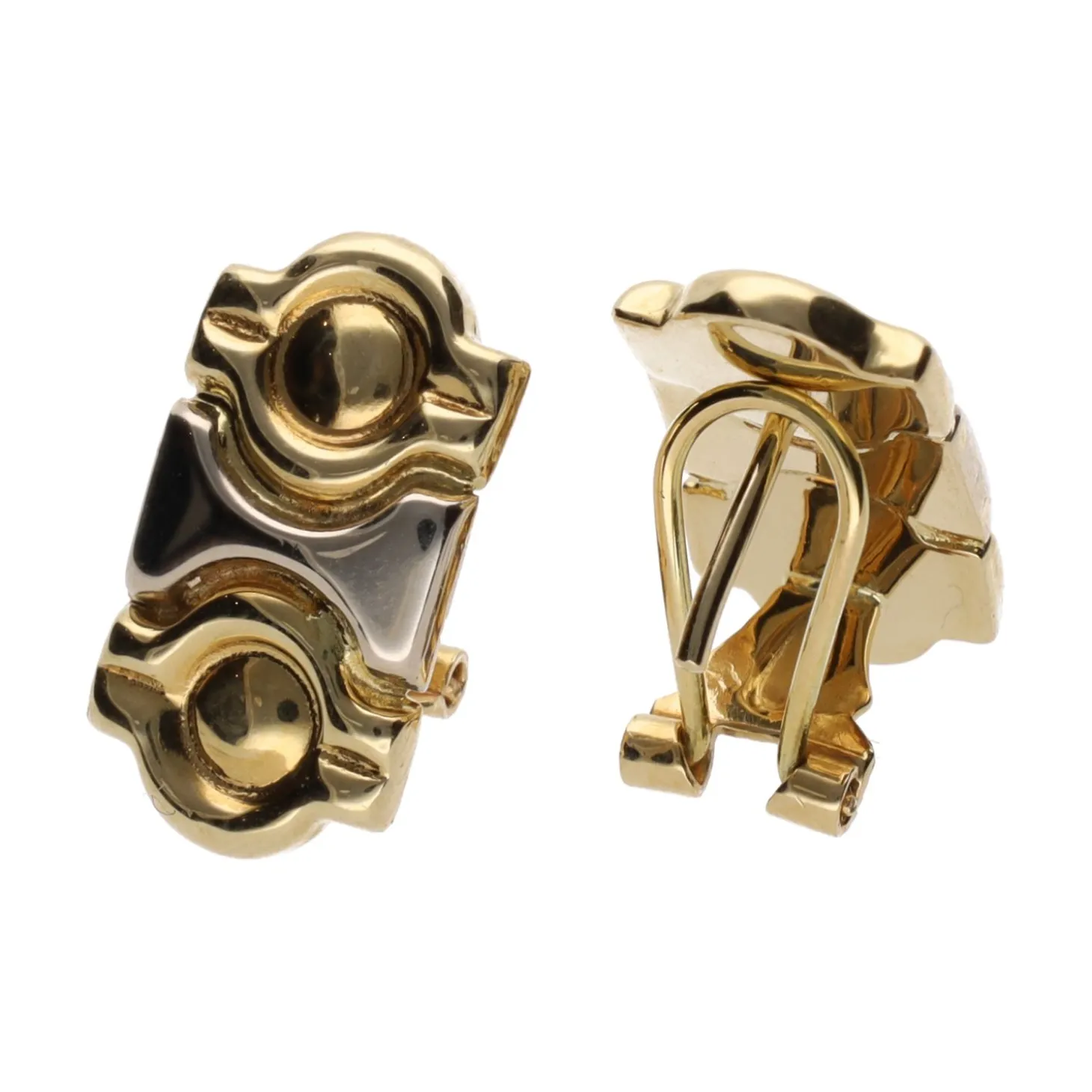 PENDIENTES Pendientes realizados en oro amarillo y oro blanco.