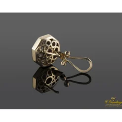 PENDIENTES Pendientes realizados en oro amarillo y brillantes.
