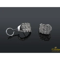 PENDIENTES Pendientes realizados en oro blanco y brillantes