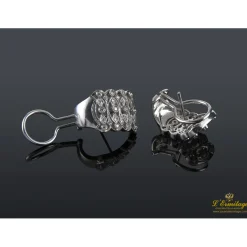 PENDIENTES Pendientes realizados en oro blanco y brillantes